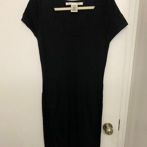 Black Straight Line Dress